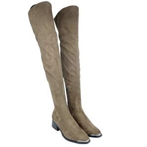 Marc Fisher LTD. Women's Yuna Block Heel Boots Suede Brown Size 6 M